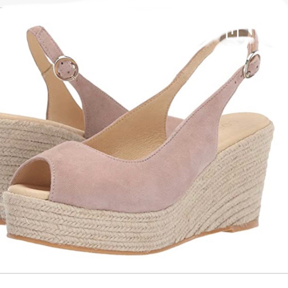 Suede platform Sandals NWOT sz 6 pink